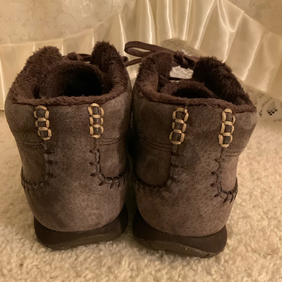 SKETCHERS WOMENS MOCCASIN LACE UP ANKLE BOOTS - Picture 4 of 8